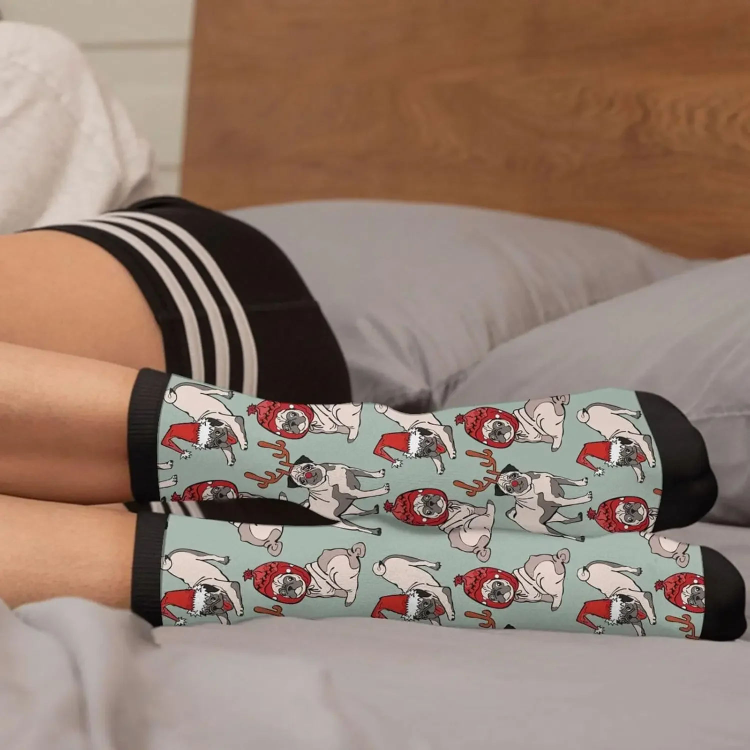 للجنسين الكبار الجدة طاقم الجوارب الهدايا عارضة مضحك مجنون اللباس الجوارب للنساء الرجال للجنسين نمط مطبوعة مضحك طاقم جورب #4