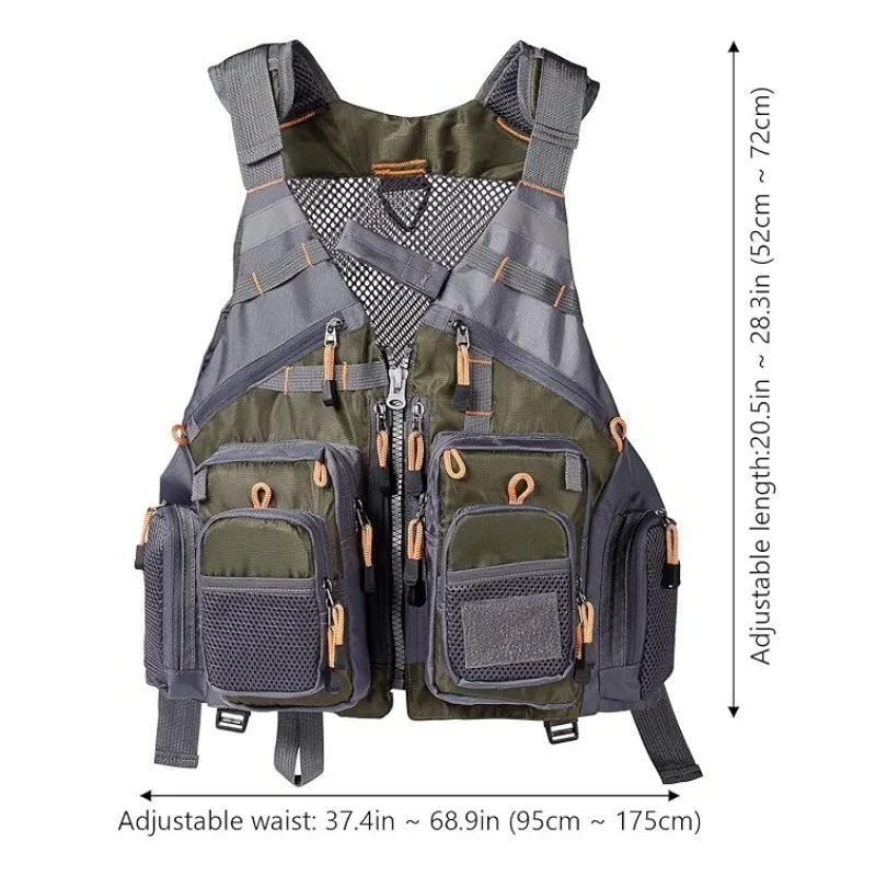 Fishing Vest Fishing Luya Vest, Fishing Suit Adventure Breathable Multi-functional Multi-pocket Vest