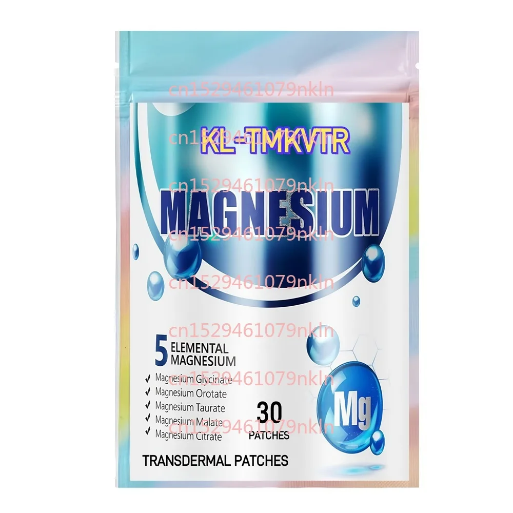 30 Patches Magnesium Complex Transdermal Patches Glycinate, Citrate, Malate, Taurate for Sleep Quality, Muscle Function & Energy