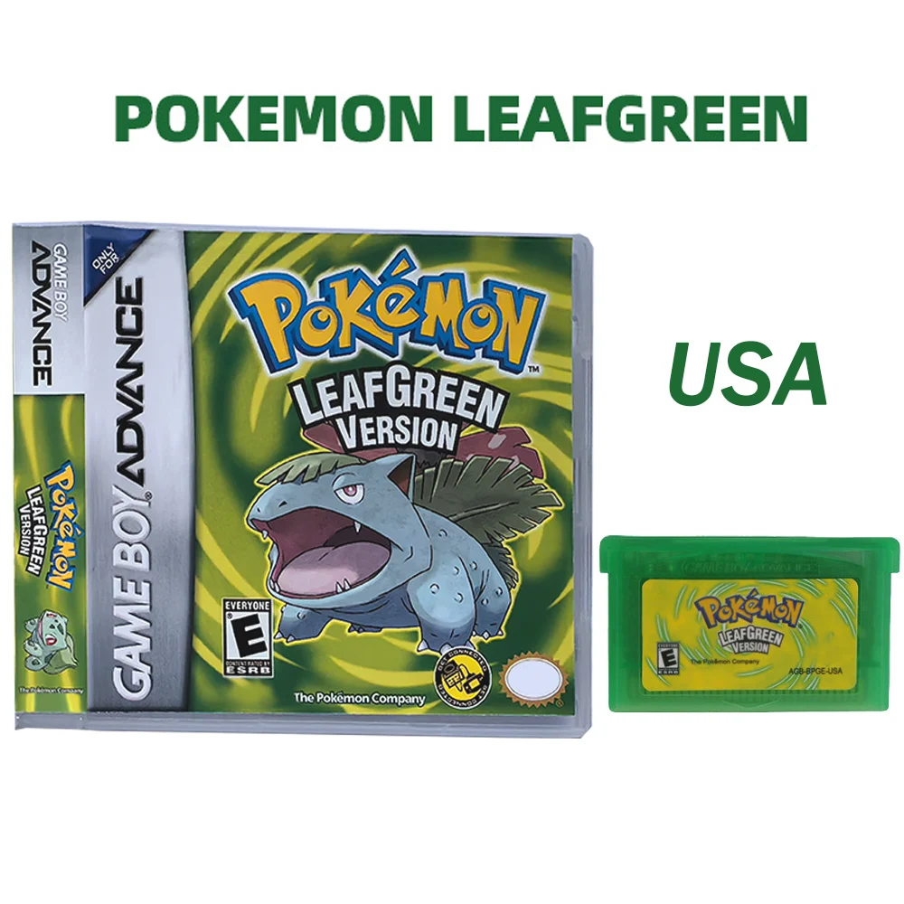 Pokémon-Serie Emerald FireRed Leafgreen Ruby Sapphire 5 Versionen GBA-Spiel in Box für 32-Bit-Videospielkassette Ohne Handbuch – Detail 3