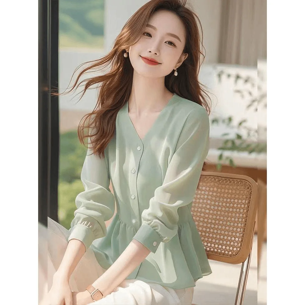 Ele een seda irt feminino faion início do outono high end encantador barriga cobrindo lindo topo para mulheres jovens