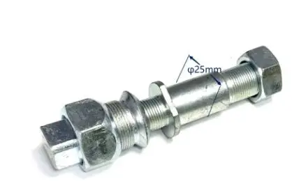 تنطبق على أجزاء الملحقات، مسامير إطارات عجلة الرافعة الشوكية، محور المحور الأمامي، مسمار هيلي @ النوع 10t Mnm-1350