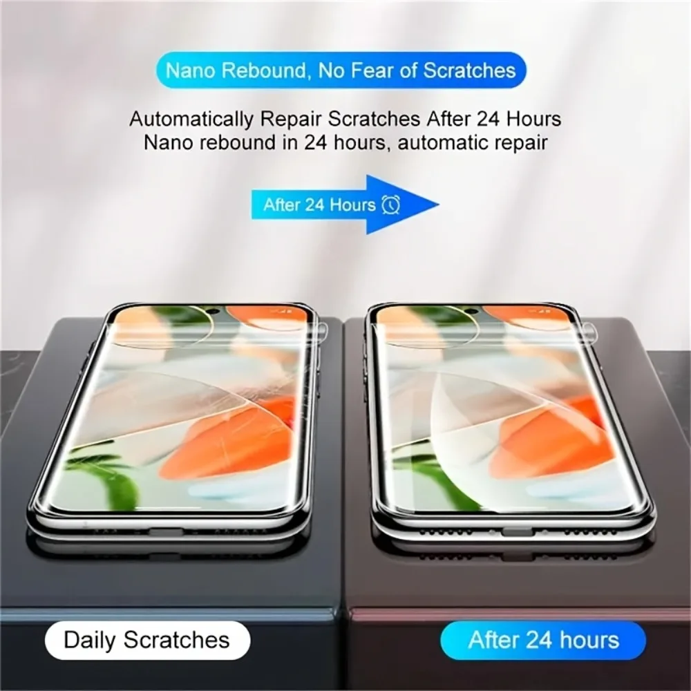 3 szt. Folia hydrożelowa o wysokiej rozdzielczości do Google Pixel 9 Pro XL 6 7 8 9 Pro 9a 8a 7a 6a Pełne pokrycie TPU Miękkie ochraniacze ekranu — zdjęcie produktu 2