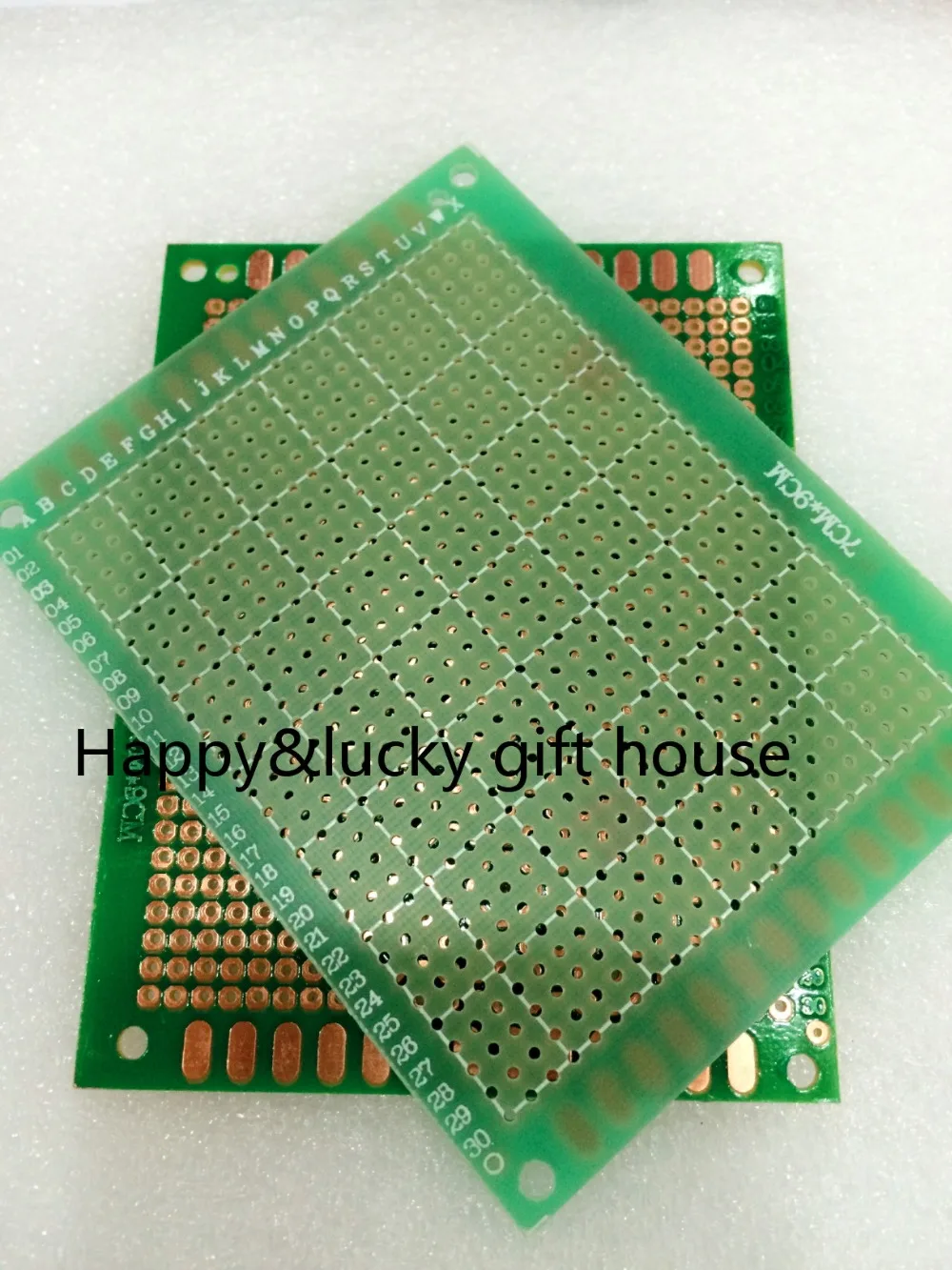 YYT 2PCS 7*9cm Single Side PCB Universal test board circuit Peg Board 2.54mm green oil circuit board hole board