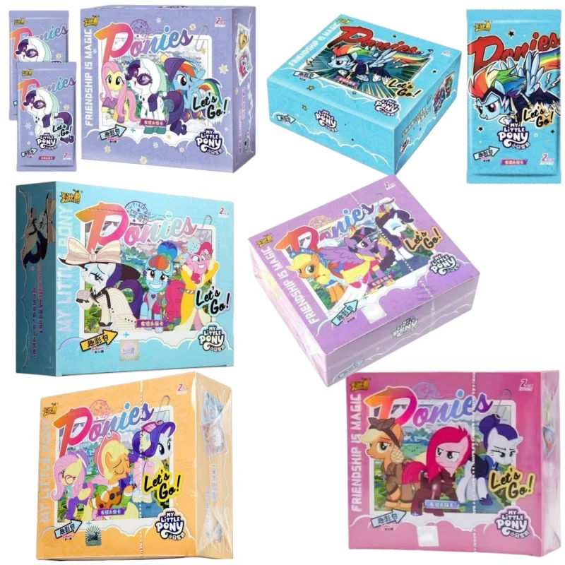 

KAYOU My Little Pony Card Game My Little Pony Collectible Game Cards Friendship Forever Flash Card Pony Blind Bag Surprise Gift