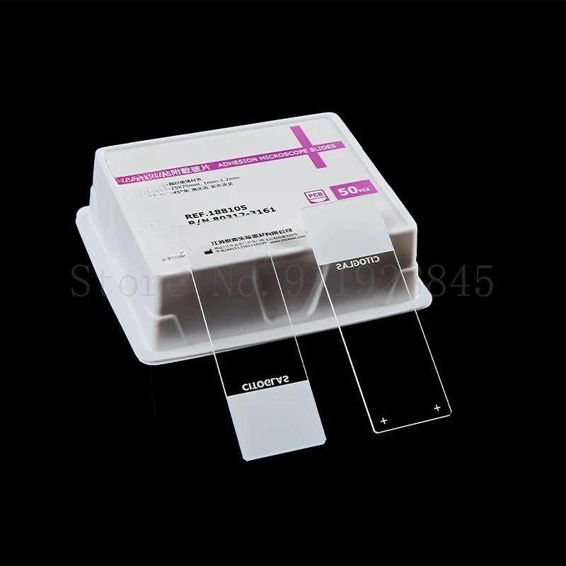 Laboratory Super White Adhesion Glass Slide 188105 with Positively Charged Anti-Detachment