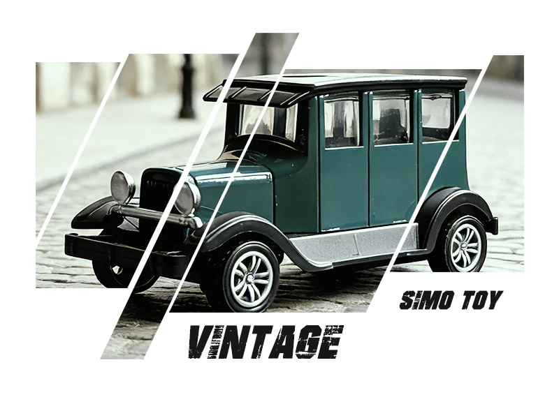 1:43 Legierung Vintage Diecast Auto Ford A 1930 Modellauto Klassisches Zurückziehen Automodell Miniaturfahrzeug Replik Geschenk für Kinder Erwachsene – Detail 4