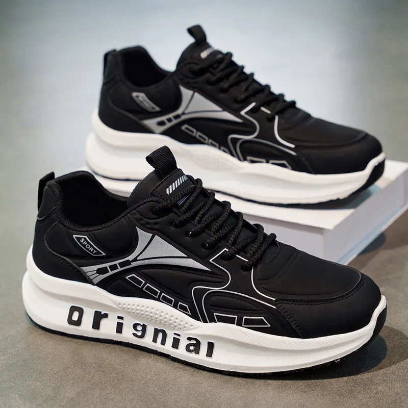 Fashionable Spring Waterproof Sports Shoes Men's New Casual Shoes Outdoor Anti Slip Shock-absorbing Platform Sneakers Men's