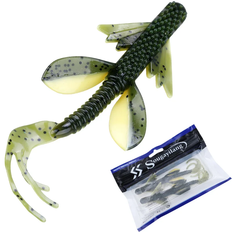 Sougayilang 2Pc Swimbait Worm  Fishing Lure 10g 125mm Soft Fishing Lure Saltwater/Freshwater Fishing Wobblers Bait image 2