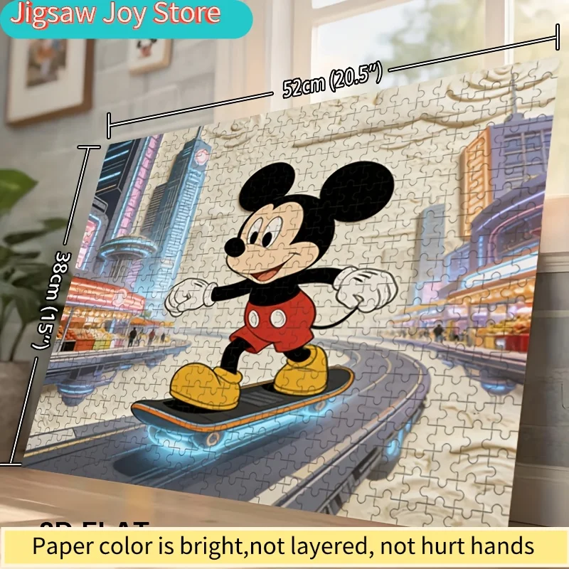 ดิสนีย์ ดิสนีย์ สติทช์ และมิกกี้ โฮม เดคคอร์ ไพรント |   ปริศนาจิ๊กซอว์แบบแบน 2 มิติ เหมาะสำหรับการทดสอบความฉลาดของผู้ใหญ่ เหมาะสำหรับคริสต์