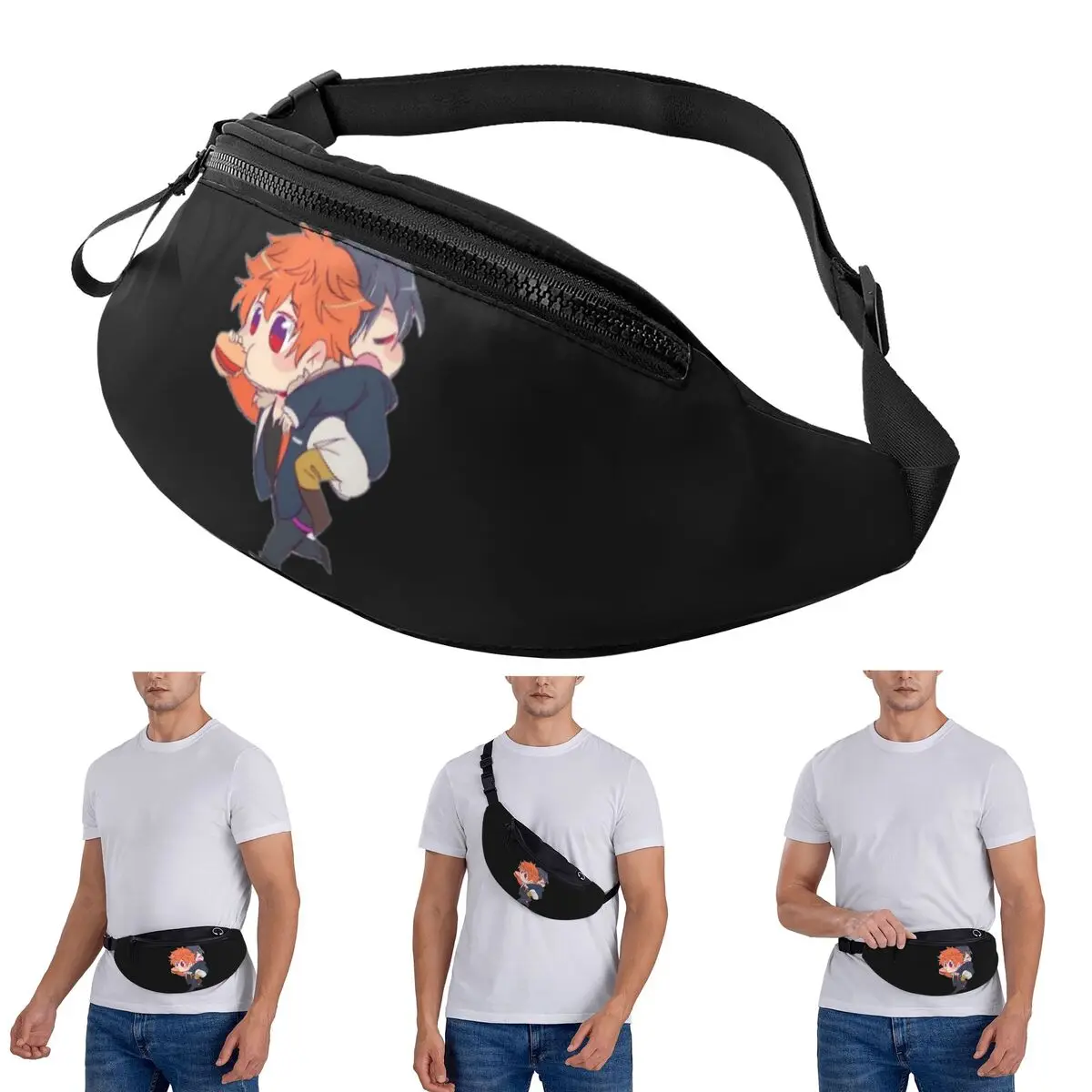 

Crossbody Waist Bag Obey Me Men Women Fanny Pack Traveling Running Money Phone Pouch