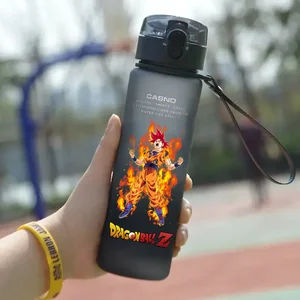 زجاجة مياه دراجون بول سوبر سايان ، كوب شرب بسعة كبيرة ، رياضات محمولة في الهواء الطلق ، سون جوكو ، هدايا العطلات ، 560 مل أعلى 12 مبيعات بالحجم الكامل Goku - No2