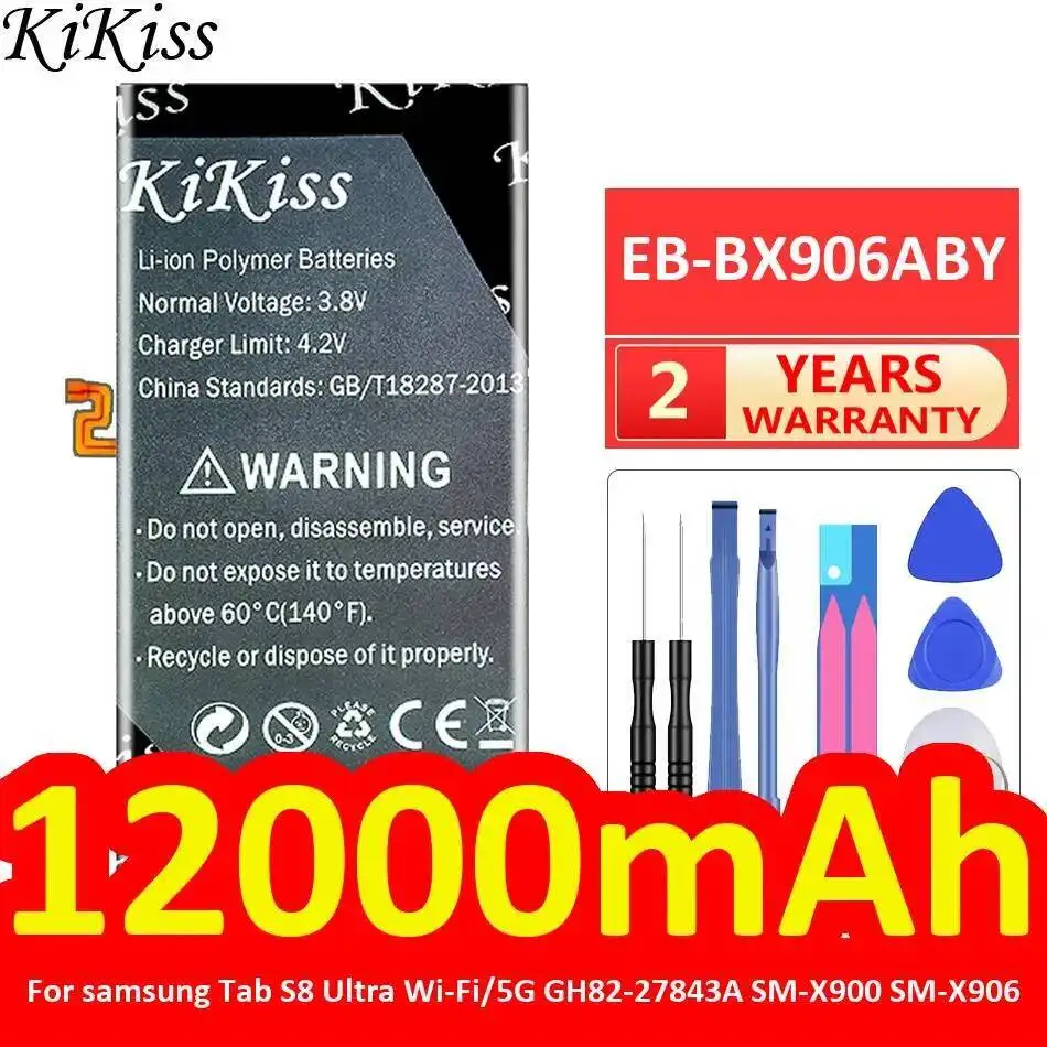 

Tablet Battery EB-BX906ABY 12000Mah For Samsung Tab S8 Ultra WI-FI 5G GH82-27843A SM-X900 SM-X906