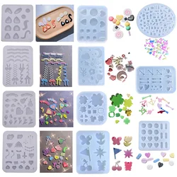 Little Bear Flower Quicksand Resin Filler Crystal Epoxy Resin Mold Filling Accessories Silicone Mould DIY Jewelry Casting Tools