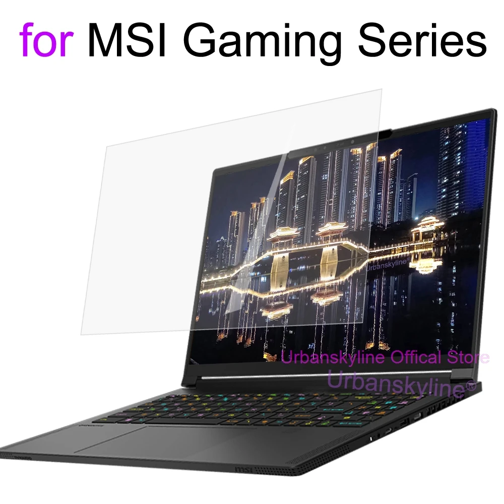 

Защитная пленка для экрана MSI Gaming 17 15 GS GP GT GE GF GL HD Clear Guard, матовая матовая пленка для кожи, тонкая 15,6 17,3 дюйма