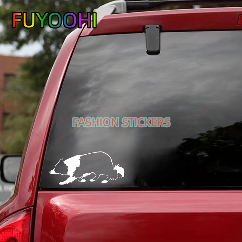 FUYOOHI Decal Border Collie Bumper Sticker Border Collie Dog Breed Stockdog Trendy Personalized Car Styling Decoration