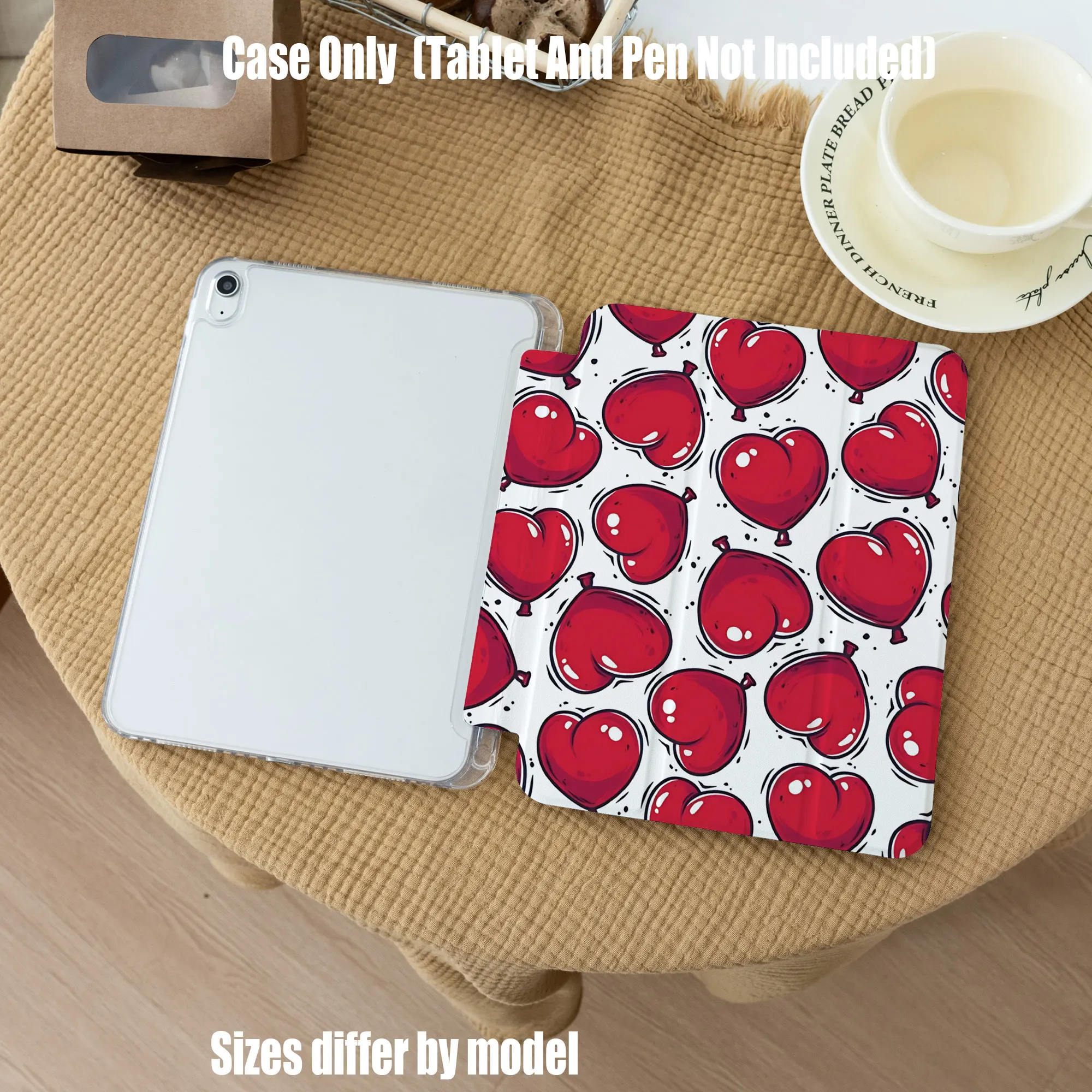 

Slim Fit Premium TPU Tablet Cover, Shockproof Durable Lightweight Protective Case for iPad Samsung Huawei Honor Redmi Xiaomi