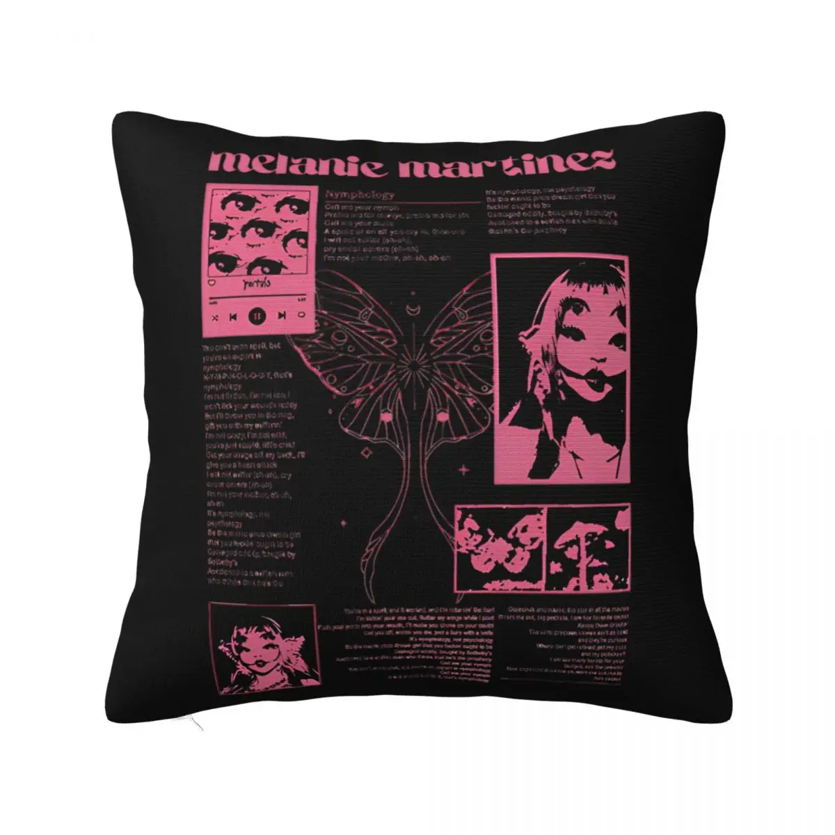 Vintage Trilogy Tour Pillowcase Printing Cushion Cover Decorative Martinez Melanie Cry Baby Throw Pillow Case Cover Home Zipper