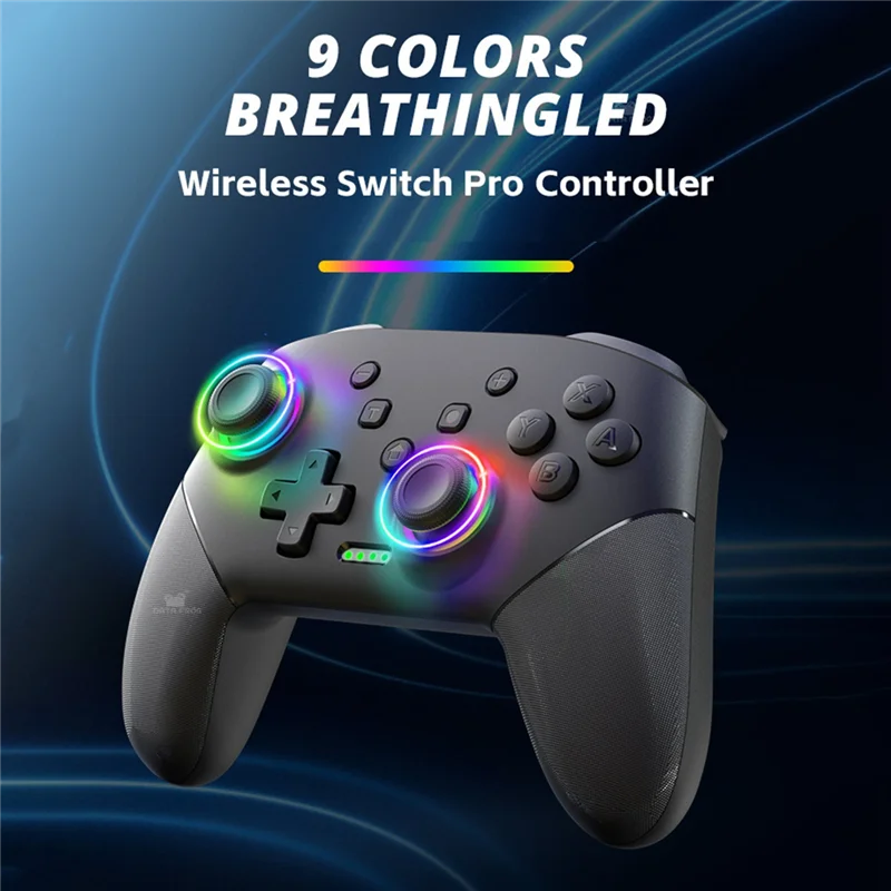 POP-lS80 คอนโซลเกมไร้สายบลูทูธGamepadพร้อมไฟสีสําหรับสวิทช์/สวิทช์Lite/OLED/เกมPC