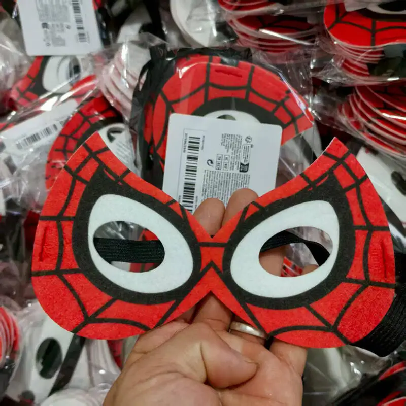 5 pièces/lot, accessoire de cosplay amusant Spiderman pour garçon et fille, fête d'Halloween, masque pour les yeux en feutre blanc Gwen Stacy, jeu de rôle, cadeau d'anniversaire