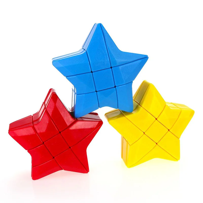 Star Shaped Magic Cubes 3x3x3 Blue/Red Alien Cubo Magico Educational Puzzle Toys Magic Cube For Kids Children Birthday Gifts