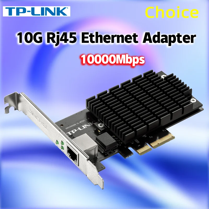 Tp-link 10000mbps 2.5g/10g Ethernet 10ge Network Cards 2.5g Lan Card 2500mbps Pcie RJ45 TL-NT521 Computer Pc Adapter