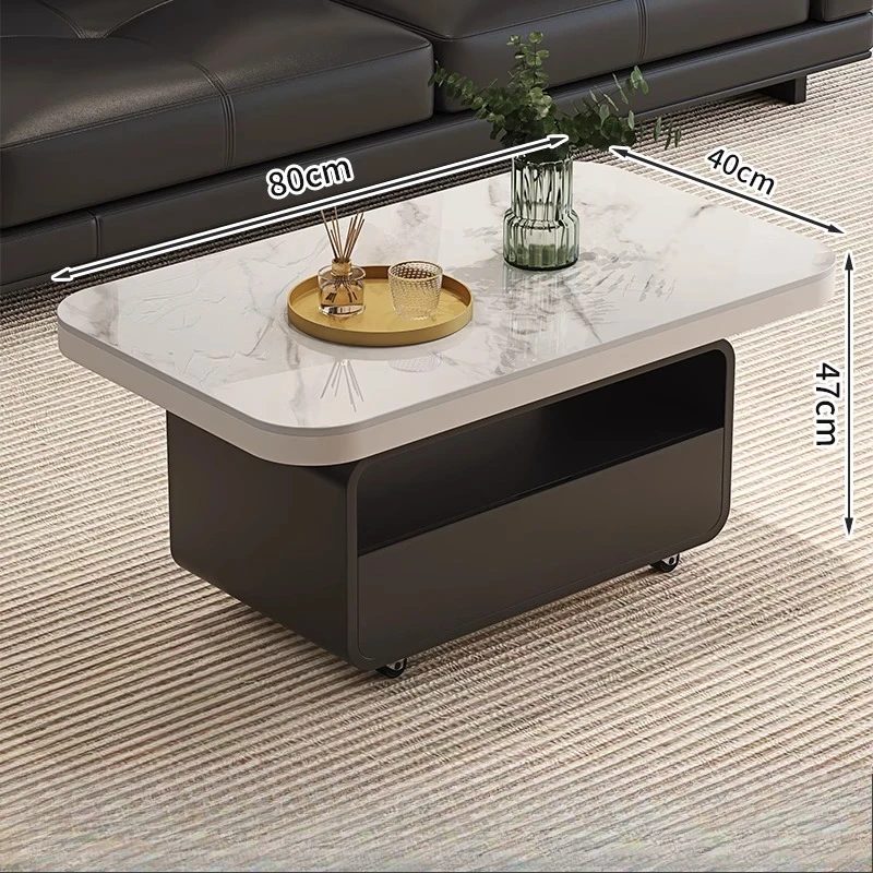 

Unique Designer Coffee Table Designer Marble Top Living Room Coffee Table Storage Minimalist Table De Salon Basse Furniture