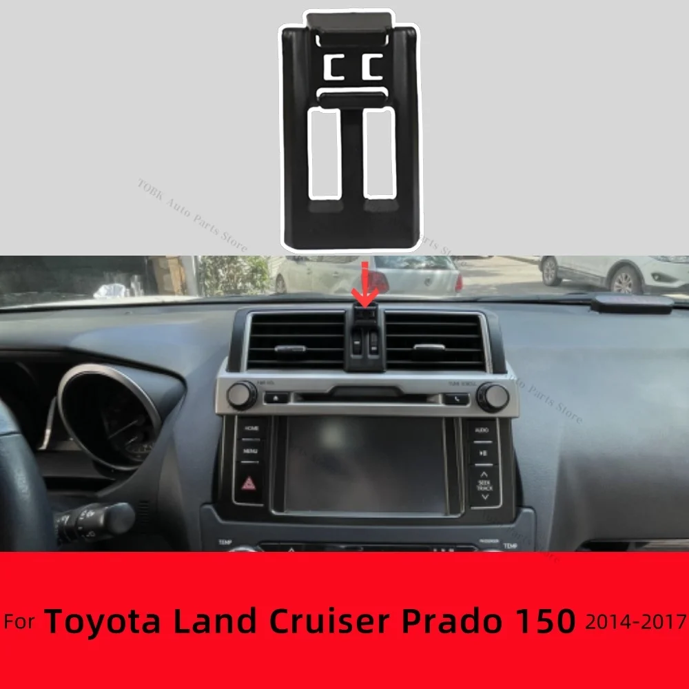 

Car Phone Holder For Toyota Land Cruiser Prado 150 2014-2017 Special Fixed Bracket Base Wireless Charging Cars Accessories