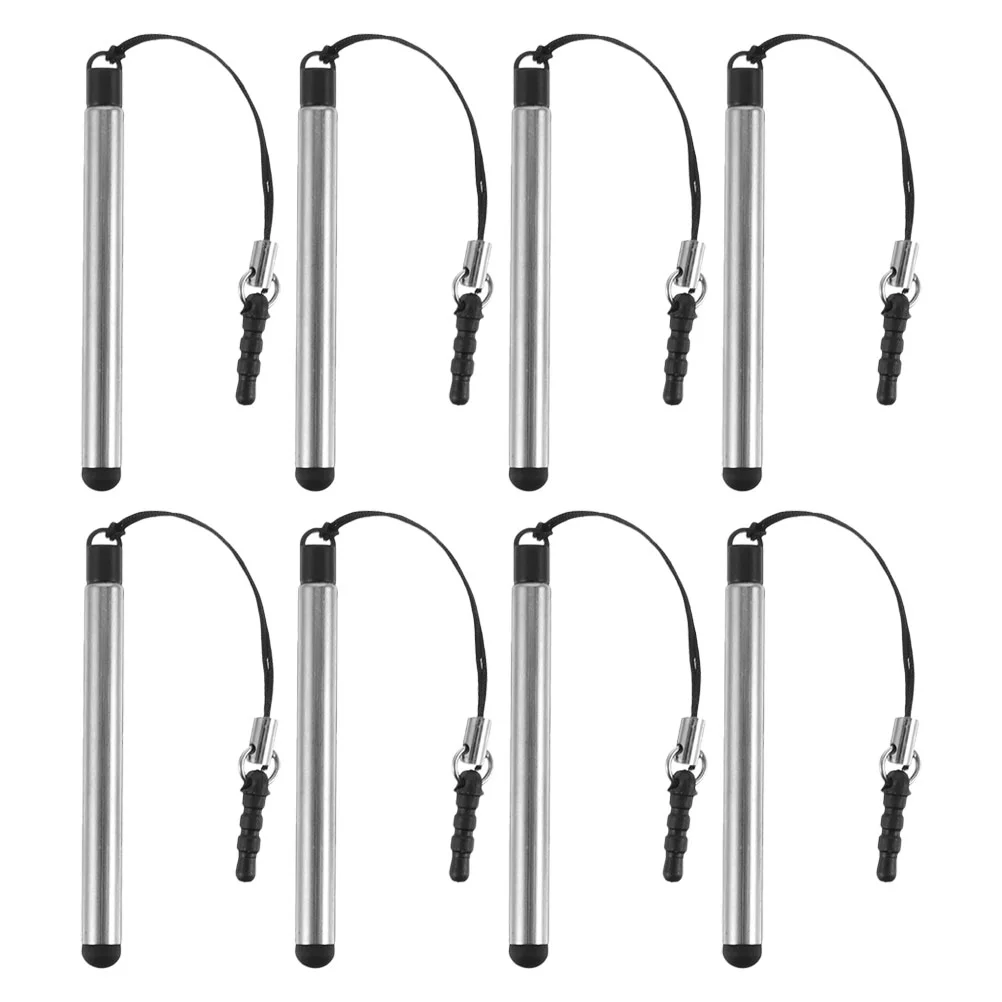 

8 Pcs Touchscreen Pen Computer Pens for with Stylus Tip Pocket Lanyard Capacitive Mini Portable Short Phone