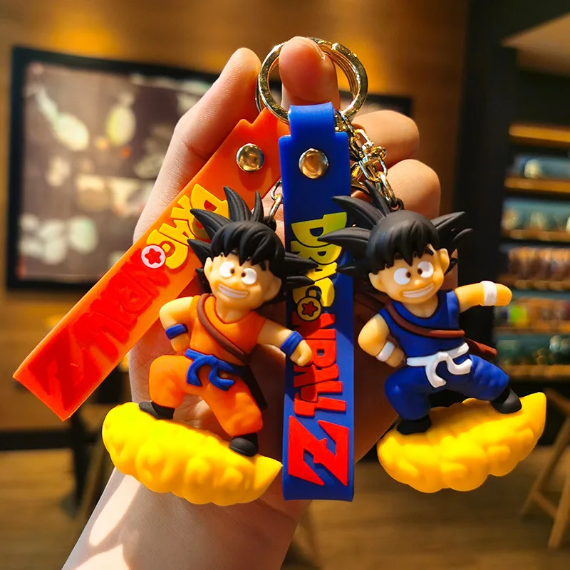 Llaveros colgantes de Dragon Ball Z, accesorios de decoración de llaveros de Son Goku en Somersault, nubes, regalos de cumpleaños para niños