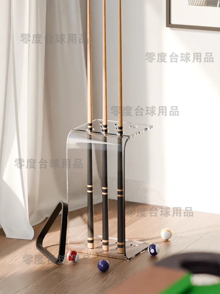

Premium Acrylic Pool Cue Stand Vertical Pool Cue Storage Display Rack Club Multi-Hole Cue Holder Cue Storage Rack