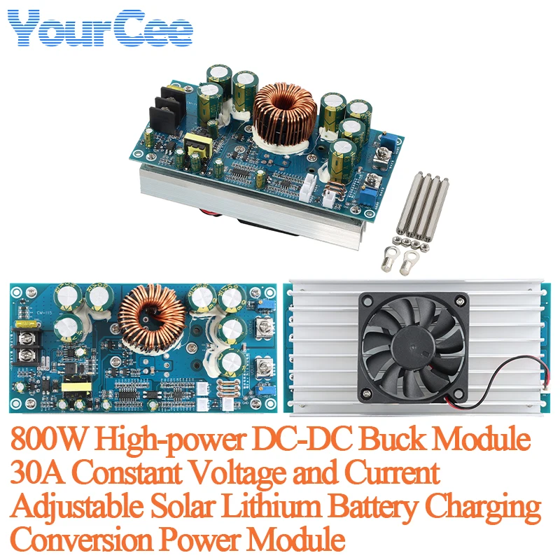 High-power DC-DC Buck Boost Module 300W 12A 600W 15A 25A 800W 30A 900W 15A Power Supply Module