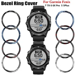 Cover Ring Voor Garmin fenix 7 7X5 6 6XPro Saffier Horloge Bezel Ring Rvs Gebeeldhouwde Tijd eenheden Lijm Anti-kras