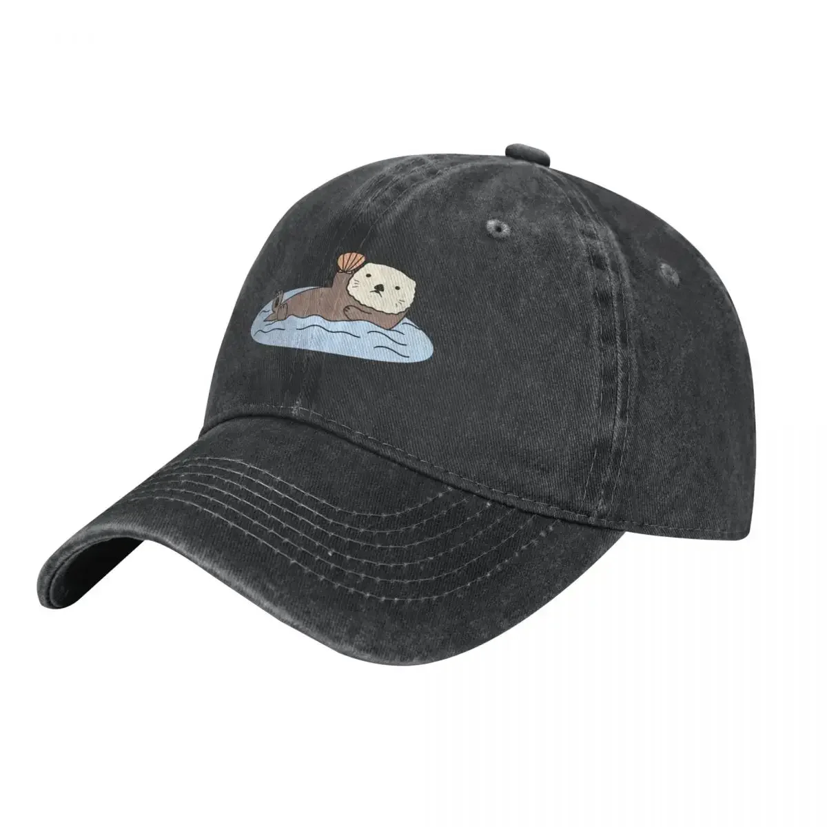 

Cute Sea Otter Cowboy Hat Gentleman Hat Hat Man For The Sun Trucker Hats For Men Women's