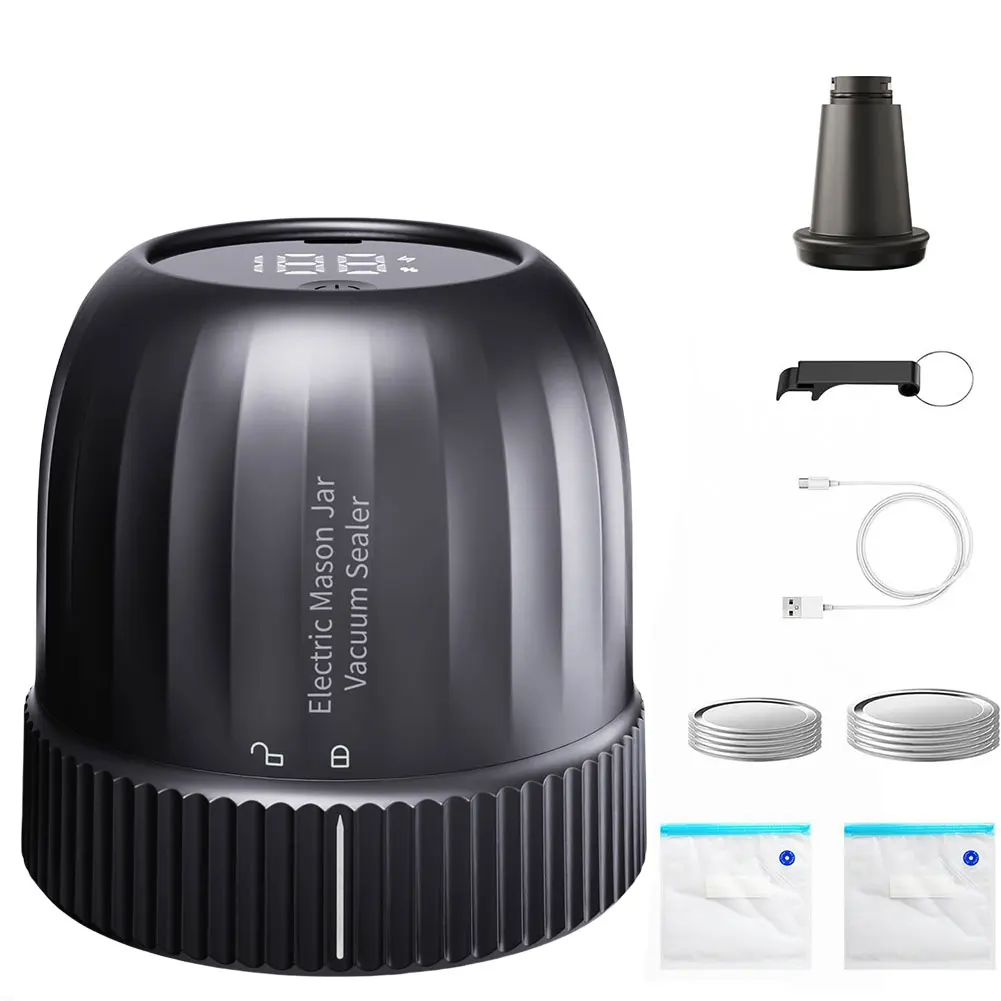

3 IN 1 Vacuum Sealing Machine for Food Storage Masons Jar Sealer Machine Kit for Wide and Regular Mouth Masons Jars Sealed Bags