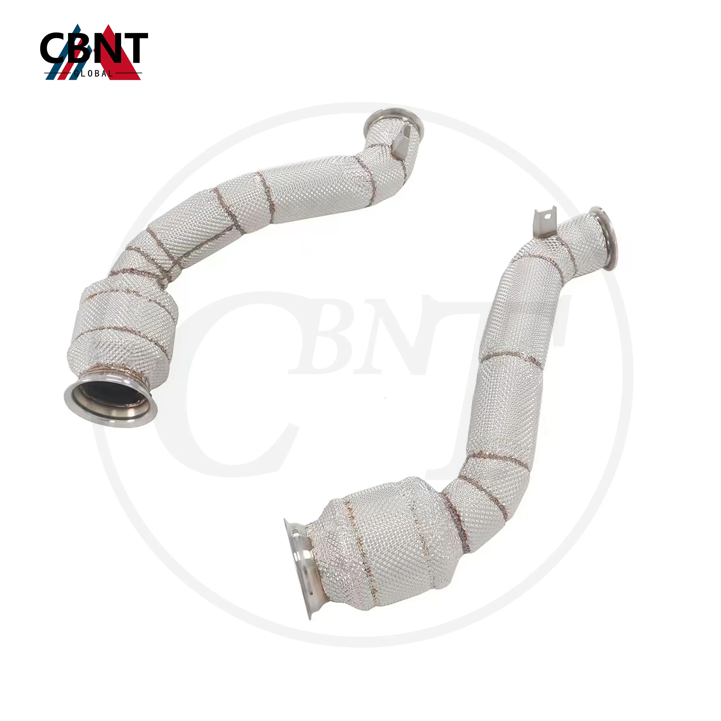 

CBNT for McLaren GT 4.0T Exhaust Downpipe with Heat Shield 304 Stainless Steel Tuning Exhaust Header Exhaust-pipe System