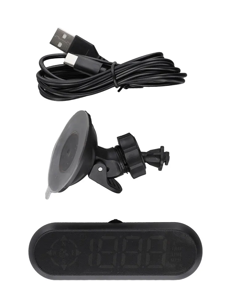 Car HUD Head-up Display Car GPS Multi-function Speedometer HD Head-up Display Dual Mode Chip Technology ABS 5V 300mA