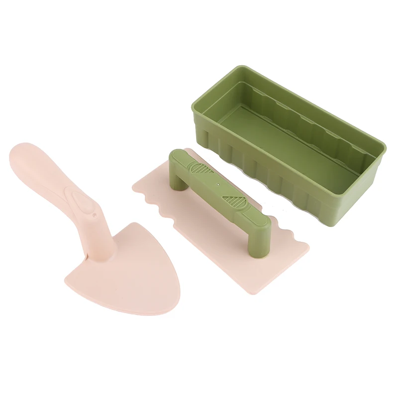 Ensemble de jouets de plage 3 en 1, moules de château de sable, machine à briques de neige, cadeau amusant pour enfants en plein air pour l'été et l'hiver