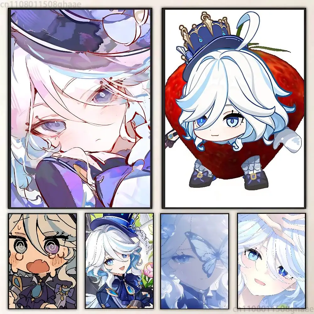 

Furina G-Genshin Impact Classic Wall Art, Canvas Print Poster, Suitable for Home, Living Room, Room Decoration Painting