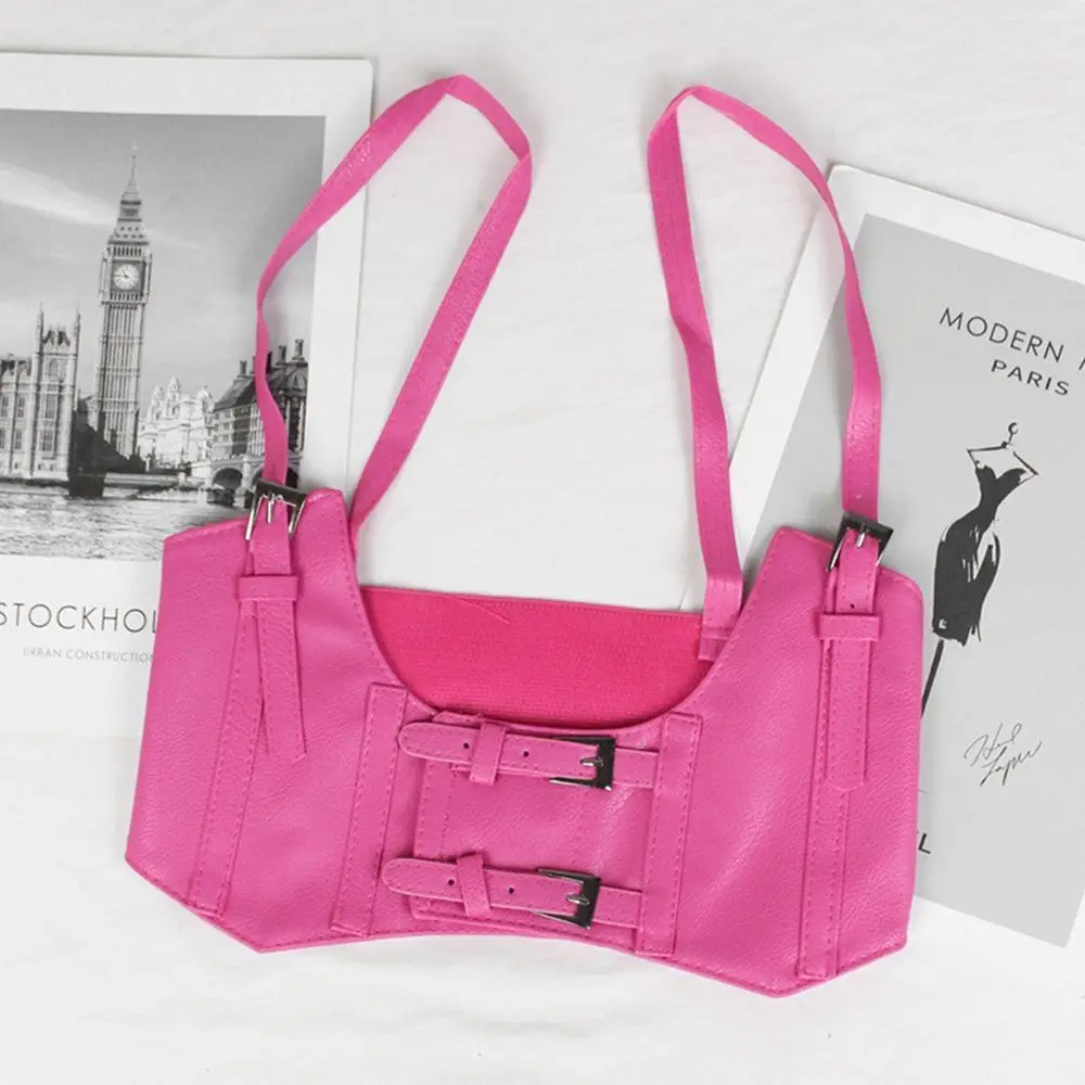 زينة مشبك معدني التخسيس الجسم ضمادة مرونة الخصر حزام لوليتا أحزمة اضافية واسعة حزام بولي Leather الجلود Cummerbund