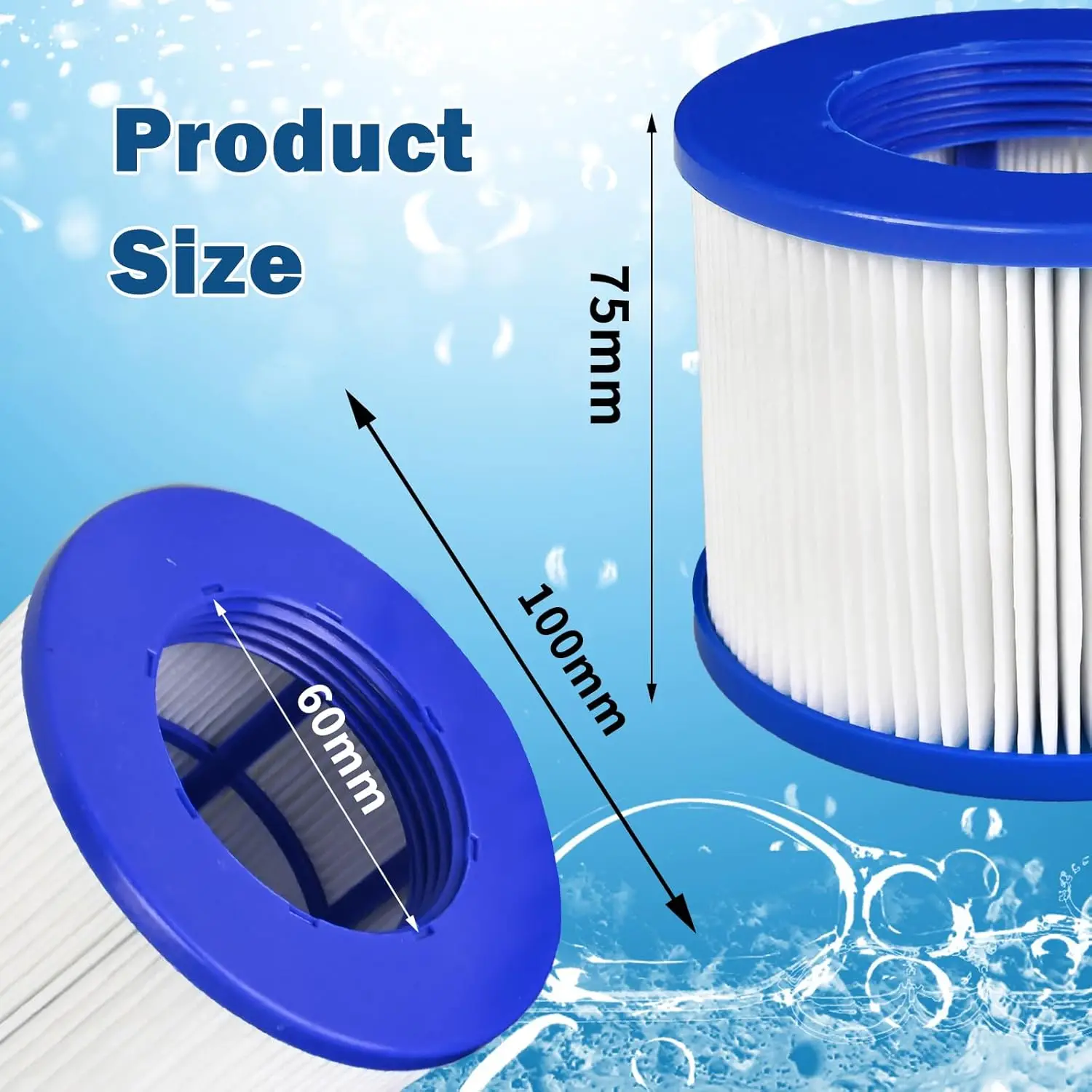 Cartridge Pool Filters for Clever Spa,8106,Cosy Spa,Aqua Spa,B Cool 2,Be Spa,Ospazia,Hesperide,Sunbay, Pool Spa Hot Tub Filter