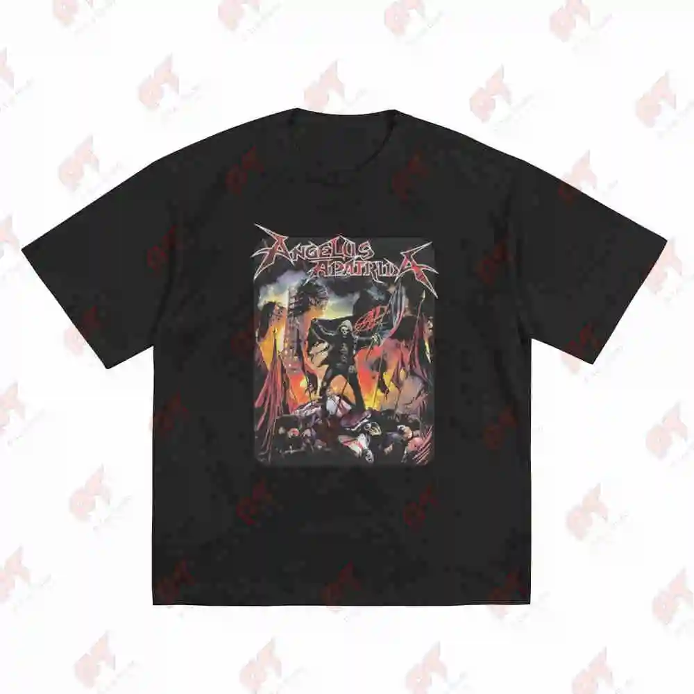Angelus Apatrida Aftermath Tour 224 Heavy Metal Band Short Sleeve Tee 100% Cotton T-Shirt