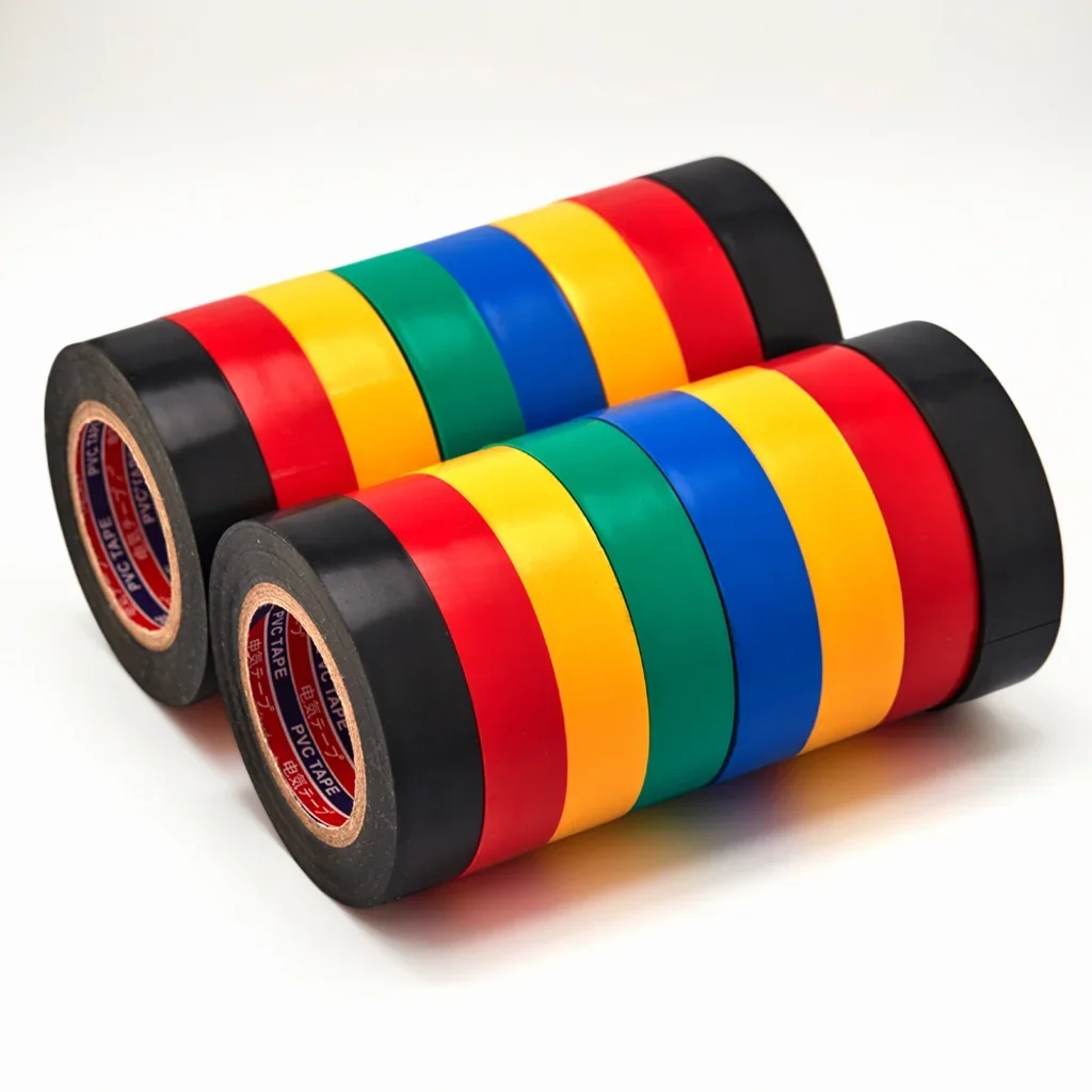 14M Insulated Electrical Tape High Adhesion Waterproof Tape Red Yellow Green Blue Black Super Stick PVC Electrical Tape