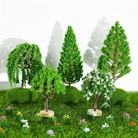 Realistic Mini Artificial Tree Brightly colored artificial greenery for outdoor Aquarium Landscaping Decorative Trees ornament