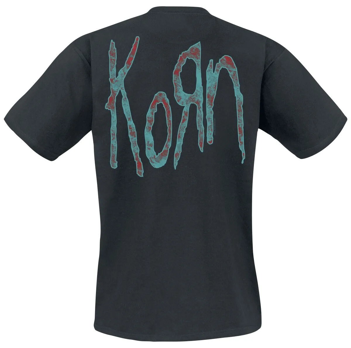 Korn Serenity of Suffering Tee, Nu-Metal T-Shirt with Creepy Doll Art & Double-Sided Logo, Korn Fan Merch