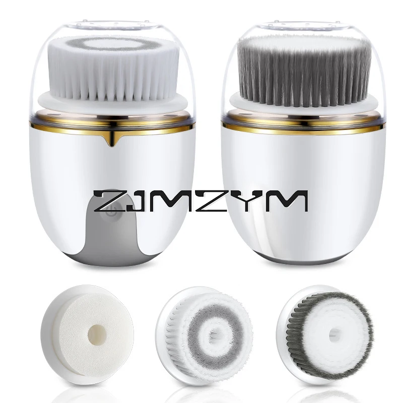 แปรงทำความสะอาดหน้าไฟฟ้าแบบหมุนได้แปรงสบู่ล้างหน้าดูแลผิวแปรงกำจัดสิวหัวดำเครื่องมือทำความสะอาดล้ำลึกแบบ360เครื่องดูดสิว