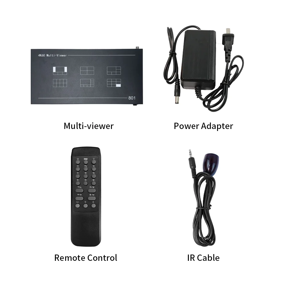 Multer with 4K60 Seamless Switching | Bitvisus BTSX  BIT-MV-4K60-801: 8-Window 4K60 Multer for AV Integrators