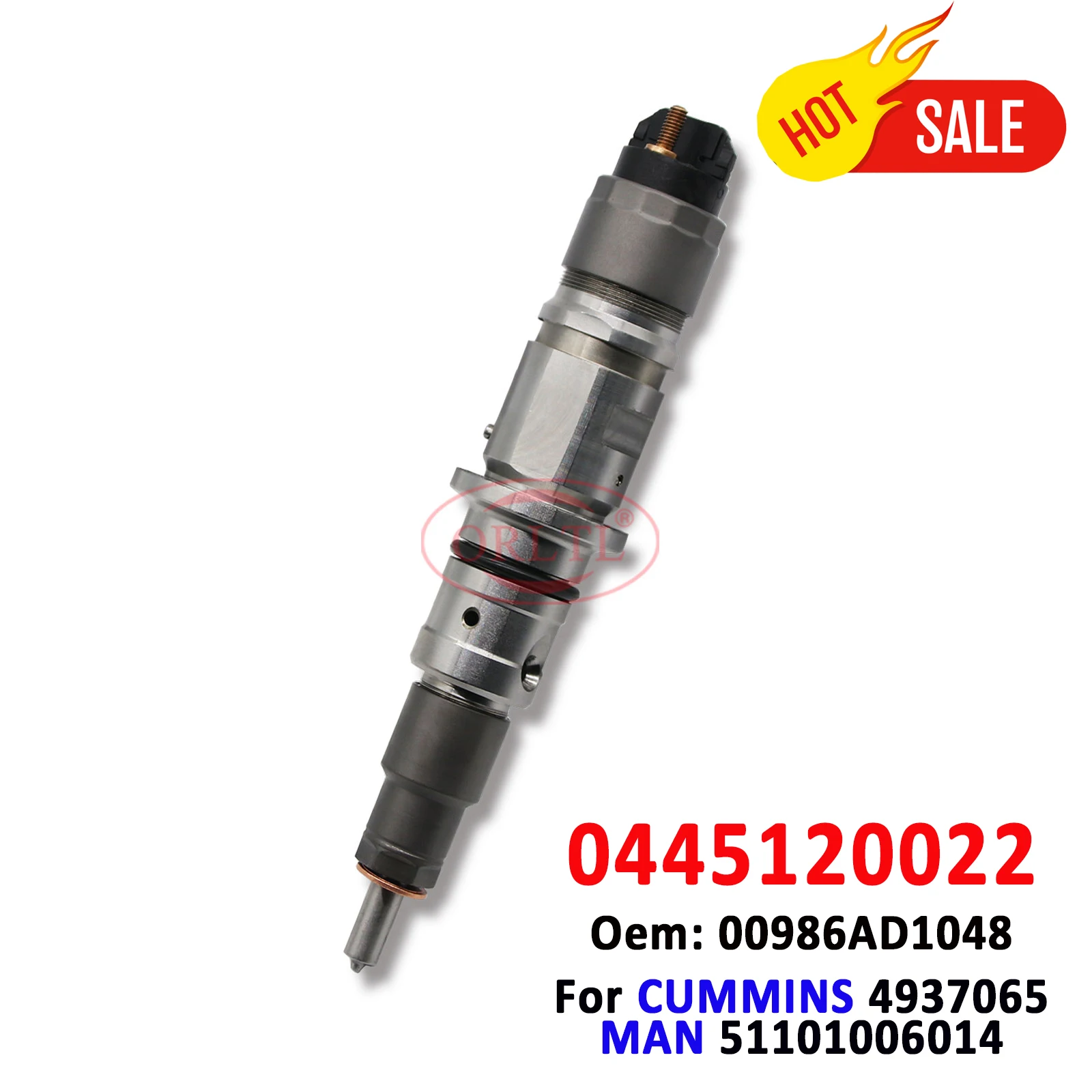 0445120022 ORLTL 0 445 120 022 Diesel Common Rail Injector CR 0 445 120 123 Auto Injection For Bosch CUMMINS 4937065 KAMAZ 20T-S