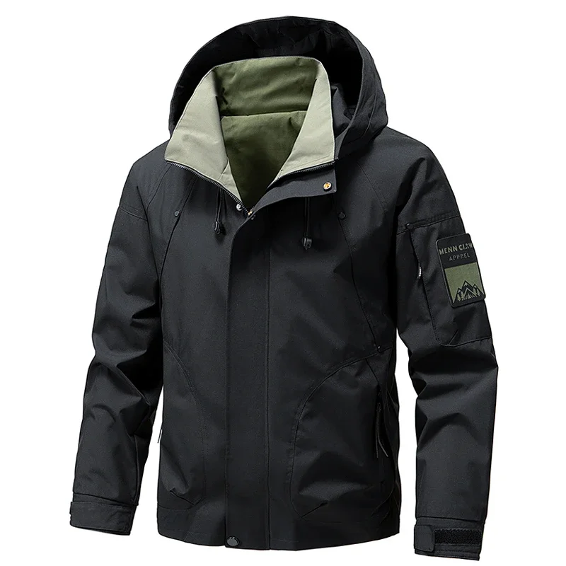 

CHRLCK Men's Waterproof Running Jackets Spring Autumn Windproof Windbreakers Women Hiking Camping Fishing Trekking Jacket Unisex