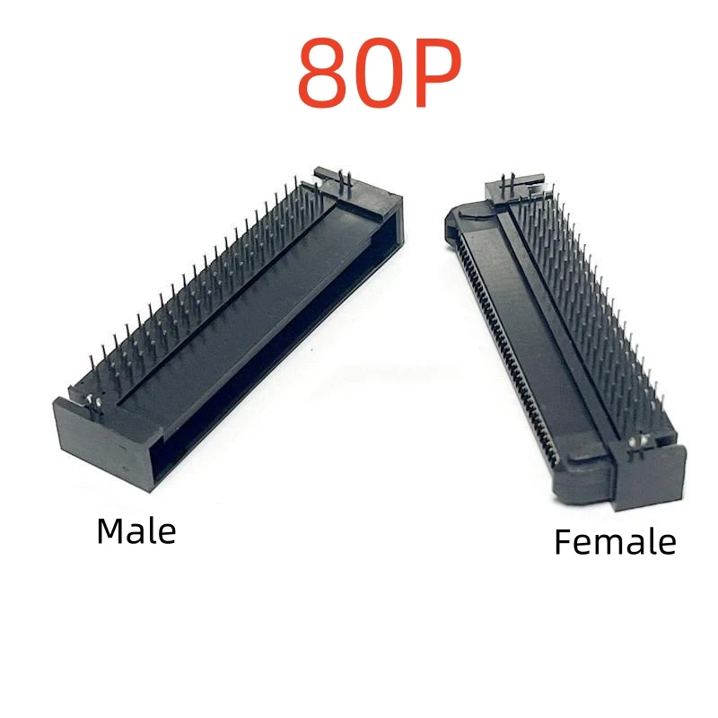 5PCS TX24-80R-LT-H1E Connector Reinforced 80P Bent Male SCSI Connector OPS Socket 90 Degree Slot Bent Female